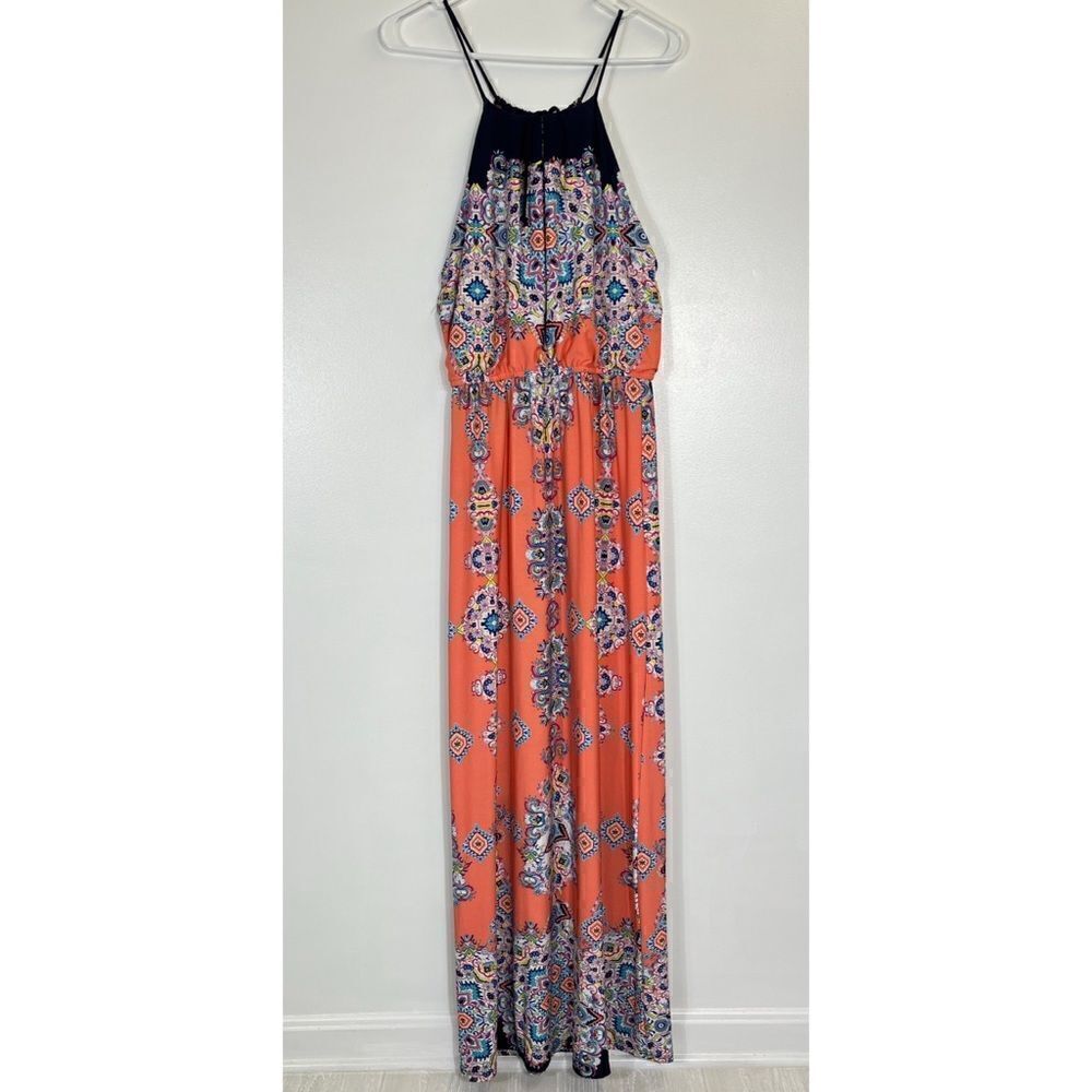 Altar’d State Summer Halter Neck Maxi Dress Size small